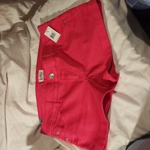 Low Rise Celebrity Pink Neon Shorts